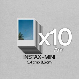 Gói 10 tấm ảnh Instax <br> Mini 5.4 x 8.6 cm