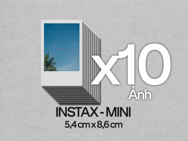 Gói 10 tấm ảnh Instax <br> Mini 5.4 x 8.6 cm
