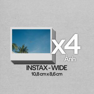 Gói 4 tấm ảnh Instax <br> Wide 10.8 x 8.6 cm